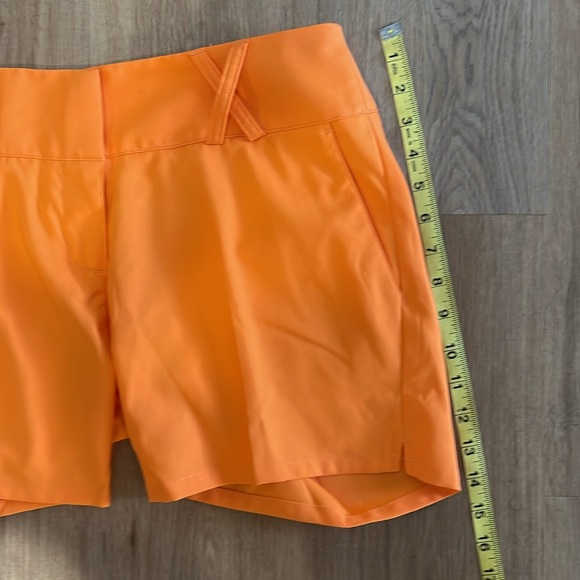 Adidas Orange Climalite shorts. Size 4.  NWOT - Picture 10 of 10